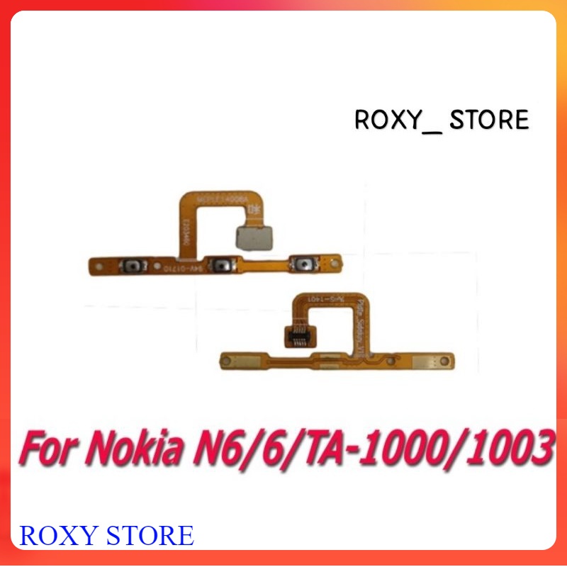 Flexible Flexibel Power On Off Volume Nokia 6