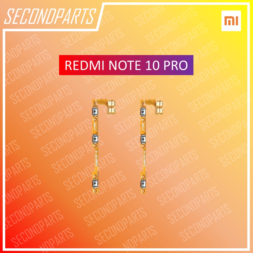 FLEXIBLE ON OFF TOMBOL POWER OLUME XIAOMI REDMI NOTE 10 PRO ORIGINAL