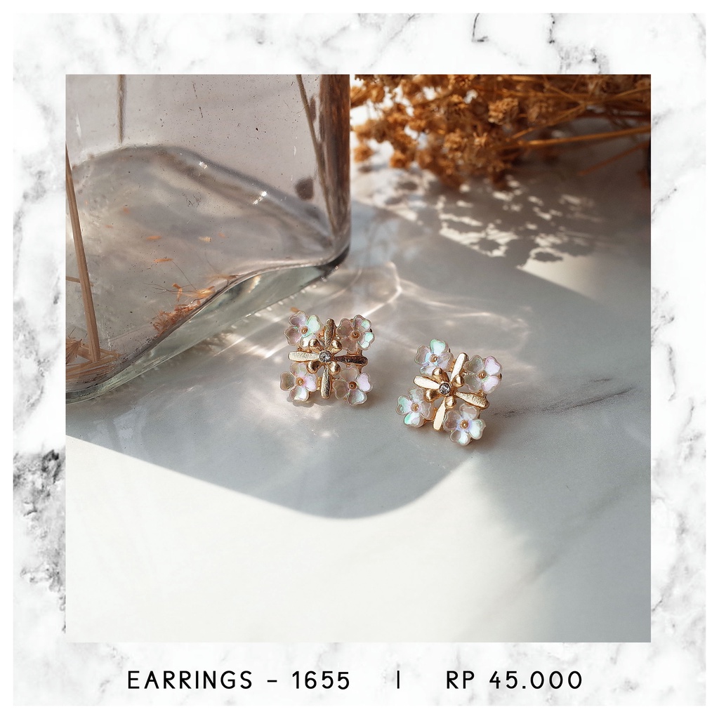 ANTING BUNGA KRISTAL - 1655