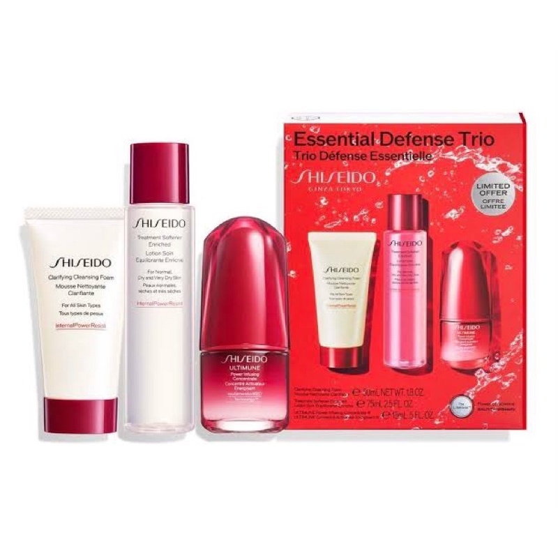 PROMO Shiseido Essential Defense Trio Set