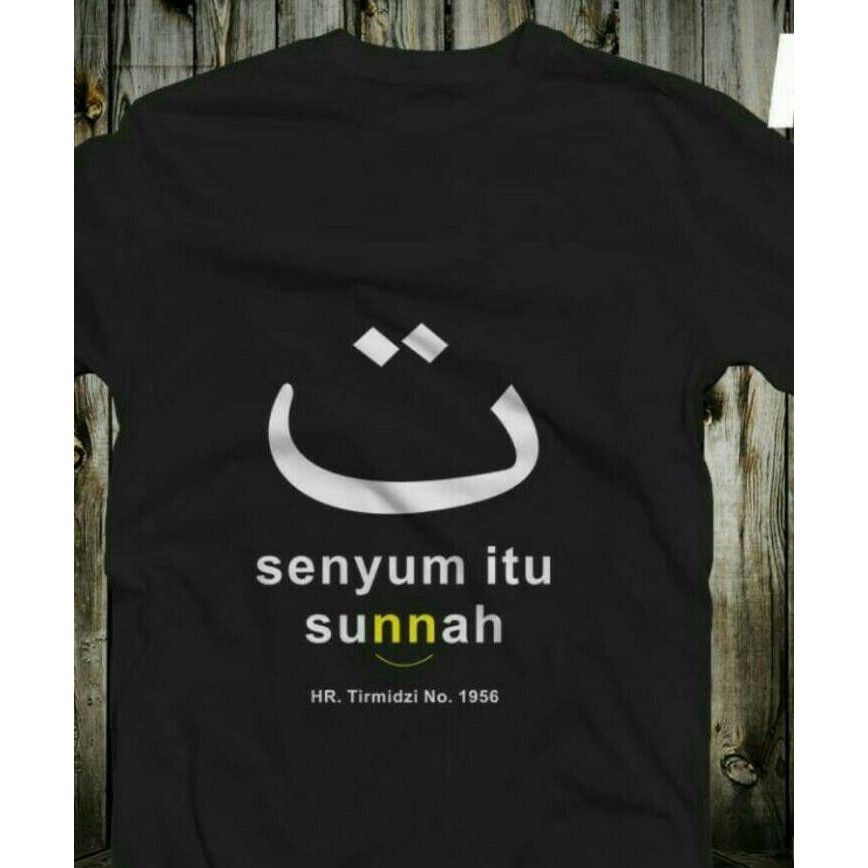 TSHIRT BAJU KAOS DISTRO SENYUM ITU SUNNAH