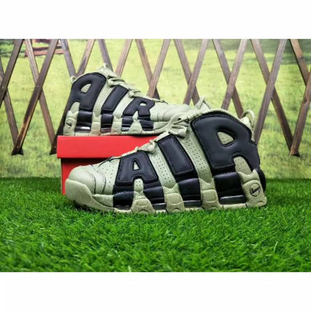 Nike Air Uptempo 96 Dark Green Stucco Perfect Kick Original PK sepatu pria nike sneaker pria