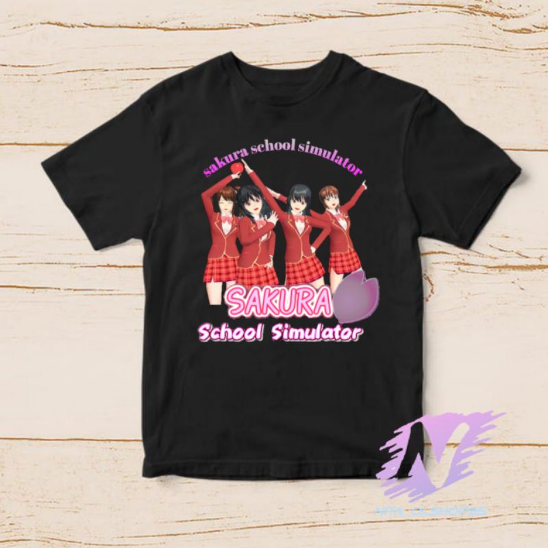 baju sakura school simulator kaos anak sakura