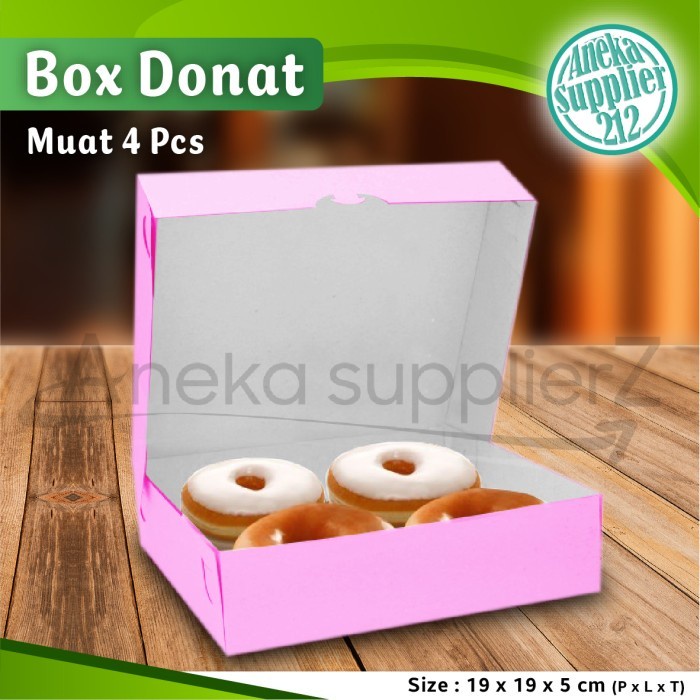 

Kotak Dus Box DONAT PINK Isi 4 (20 pcs)