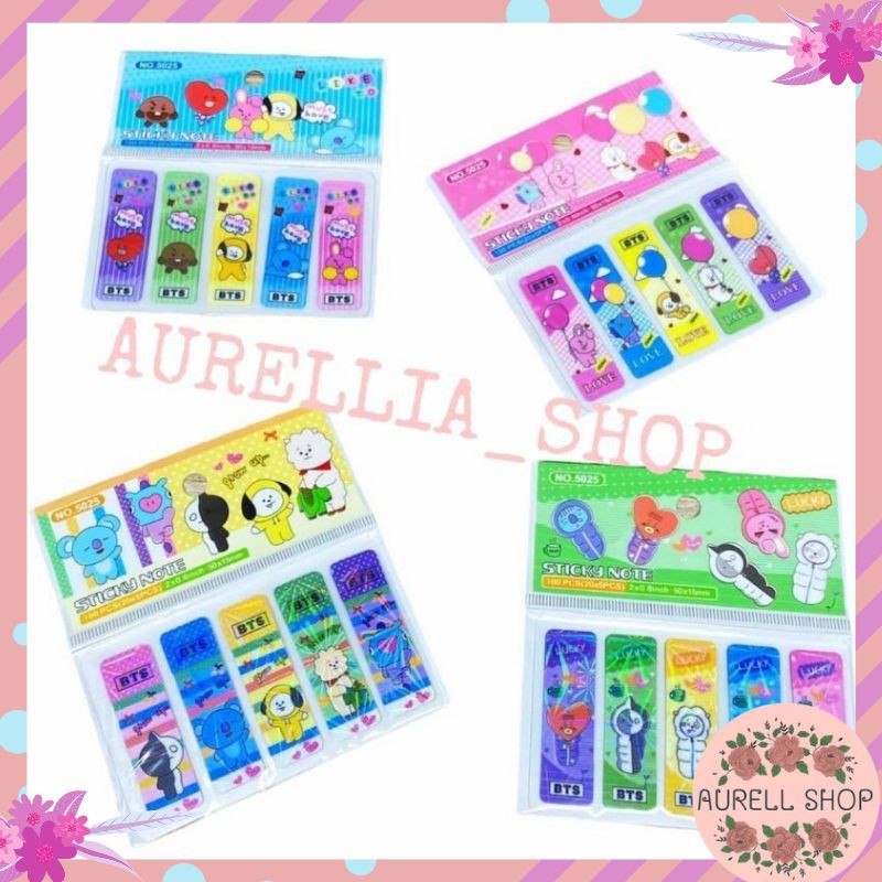 

[COD] 1SET 100PCS STICKY NOTE PLASTIK HOLOGRAM KARAKTER ANAK LUCU / STICKY