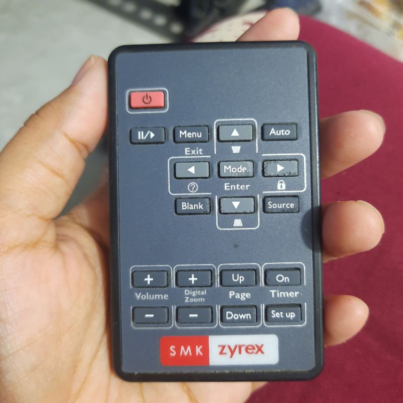 REMOTE REMOT PROYEKTOR PROJECTOR SMK ZYREX ORIGINAL ASLI