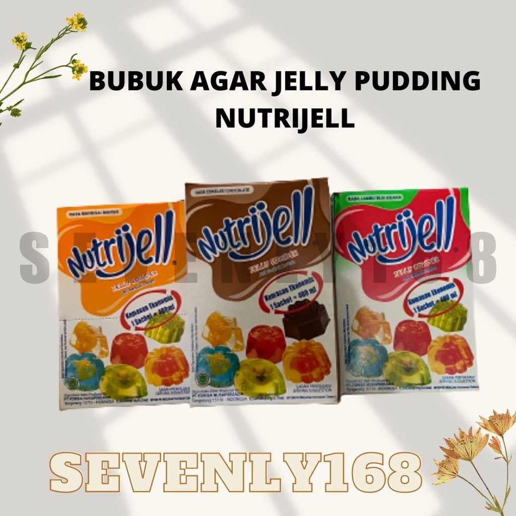 

Nutrijell Nutrijel 10gram / Bubuk agar jelly pudding instan nutrijell