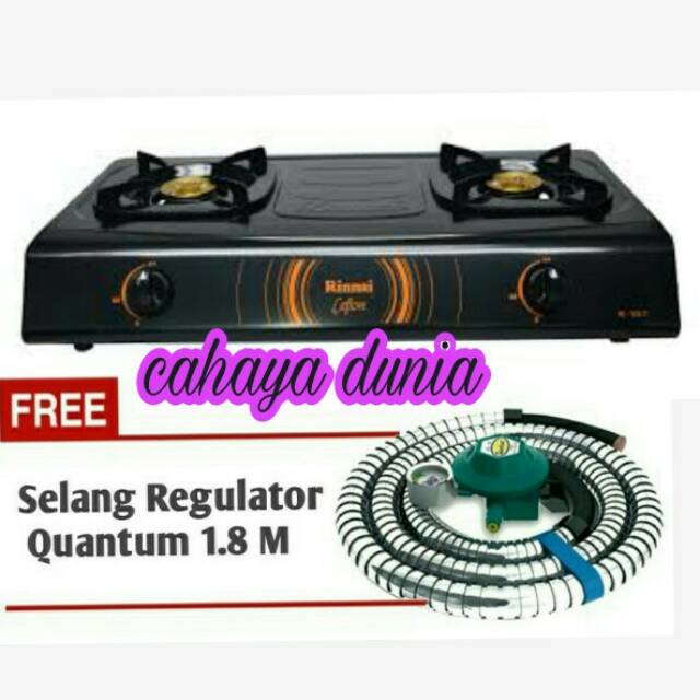 KOMPOR GAS RINNAI 522C+SELANG QUANTUM