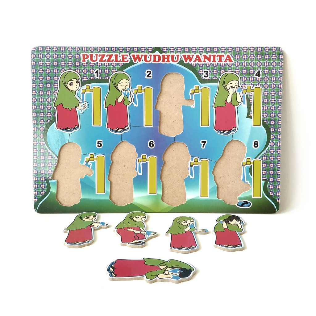 Puzzle Kayu Wudhu Putri