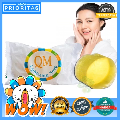 SABUN PEMUTIH WAJAH / QM GLOWING / SABUN QM GLOWING ORIGINAL/ QM LIGHTENINGORIGINAL