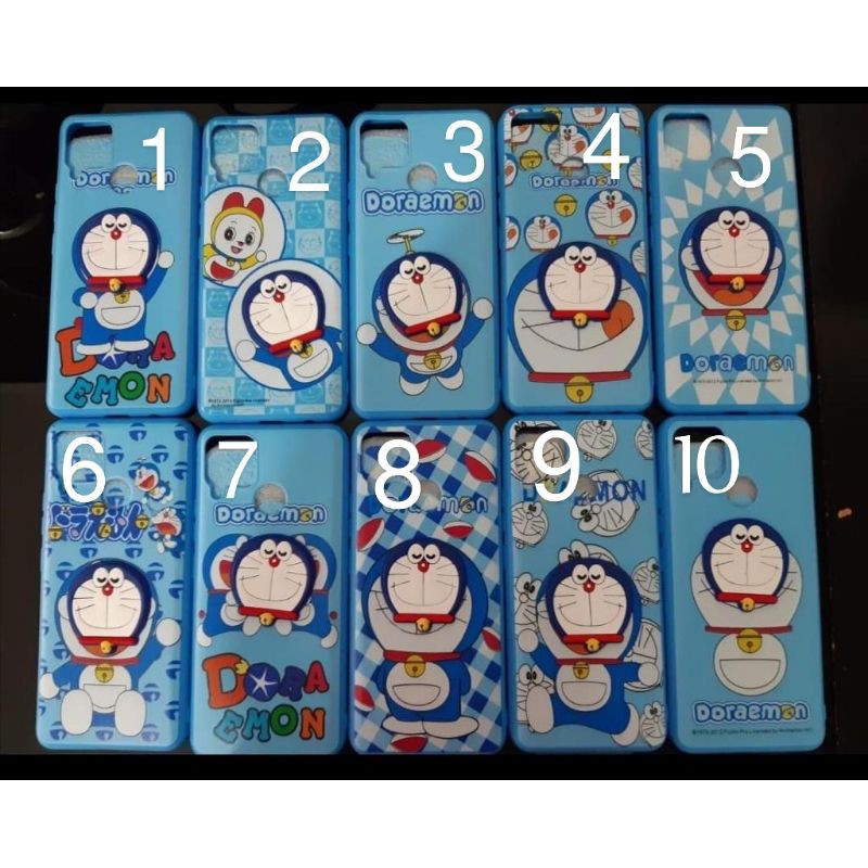 Softcase Realme C11 C15 Case Gambar Doraemon Silikon karakter Case motif