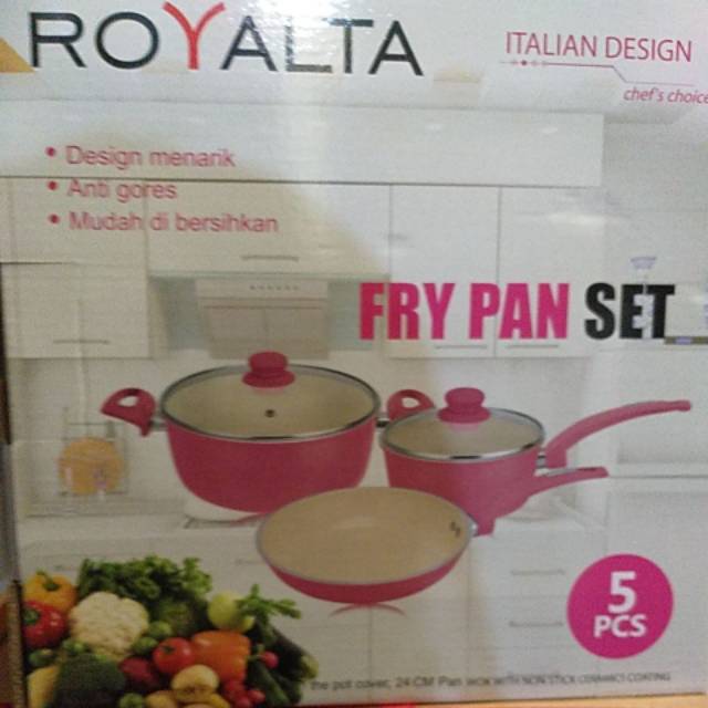 Panci set royalta / Dessini murah tidak murahan