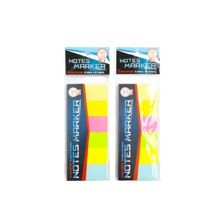 

NOTES MARKER T&J 6 WARNA - 20mm x 50mm