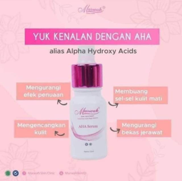 Marwah Serum AHA (Flek, glowing, mencerahkan)