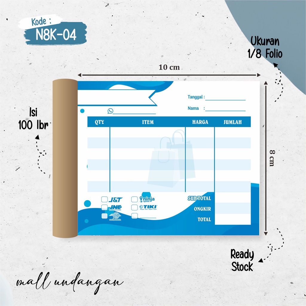 

NOTA OLSHOP READY MURAH 1 PLY - N8-04