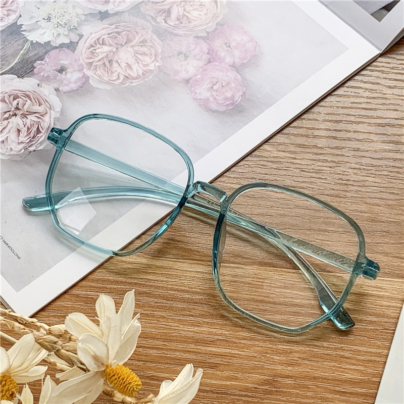 Satu7an KM09 Kacamata Petak Kacamata Fashion Style Korea Kacamata Wanita Frame Lensa Eyeglasses