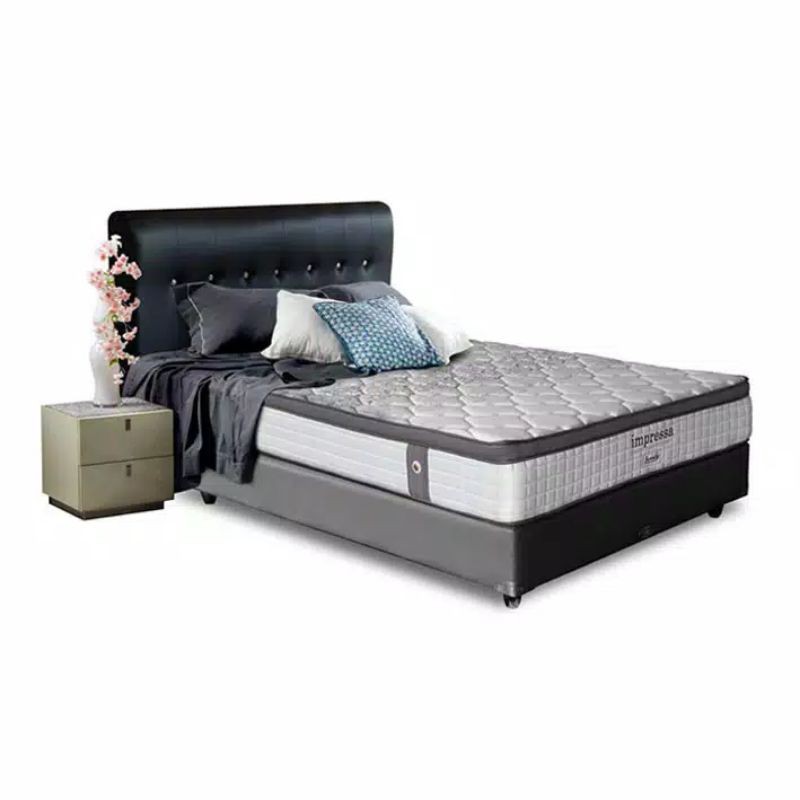 FULL SET KASUR MURAH MATRAS SERENITY SPRING BED SERENITY IMPRESSA POCKET SPRING BED ELITE KASUR SERE