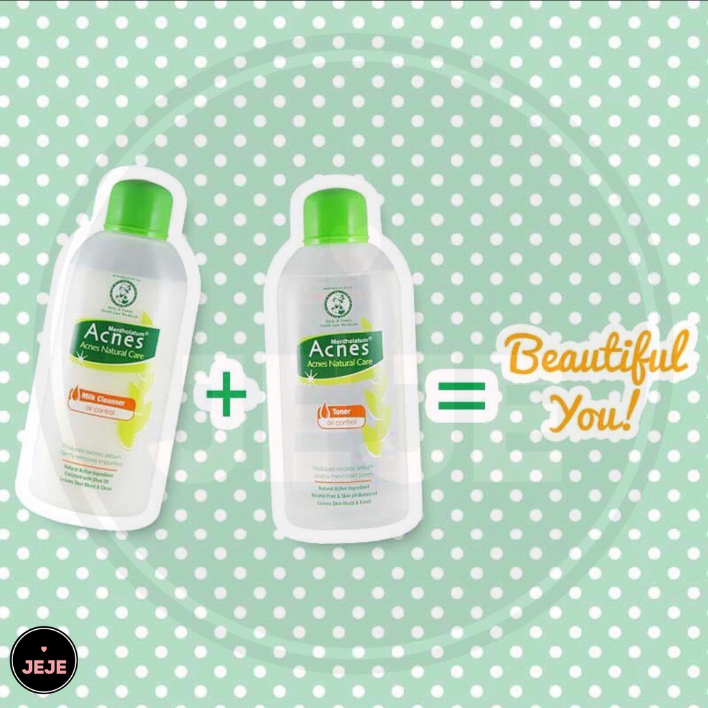 Acnes Natural Care Oil Control Series | Milk Cleanser / Toner