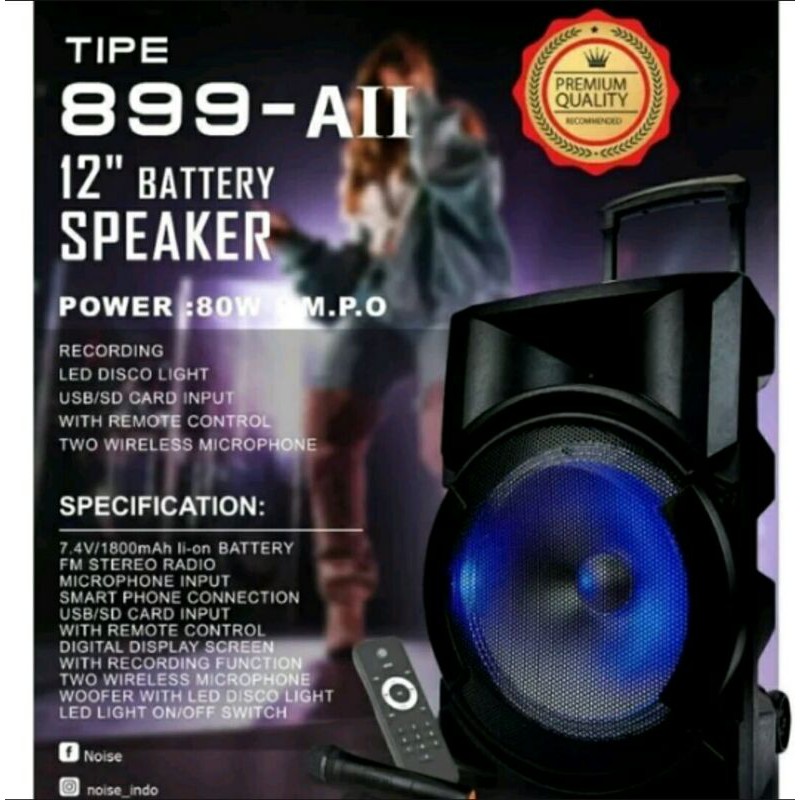 Speaker Portable Wireless Meeting Noise 899 - AII 12"inch Original