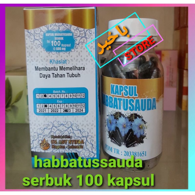 habbatussauda serbuk asy syifa 100 kapsul