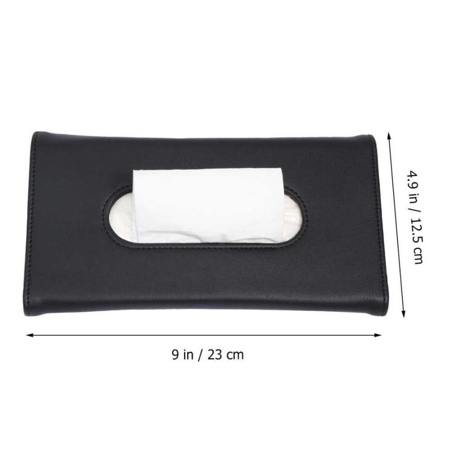 Tempat Tisu Mobil Car Sun Visor Hanging Tissue Organizer Case - EA311 - Black