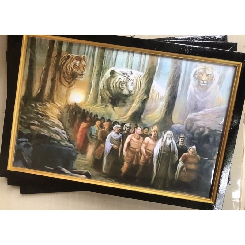 Poster Gambar Para Pahlawan Sejarah Plus Bingkai ukuran (52 x 35)