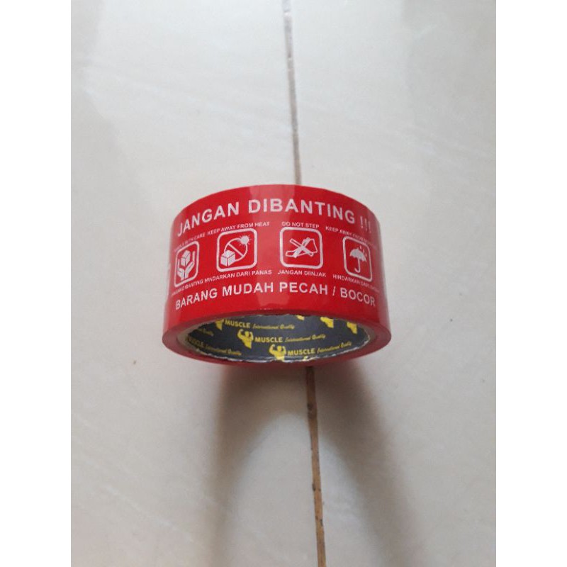 

LAKBAN FRAGILE MERAH 2 INCH 48 MM 50 YARD