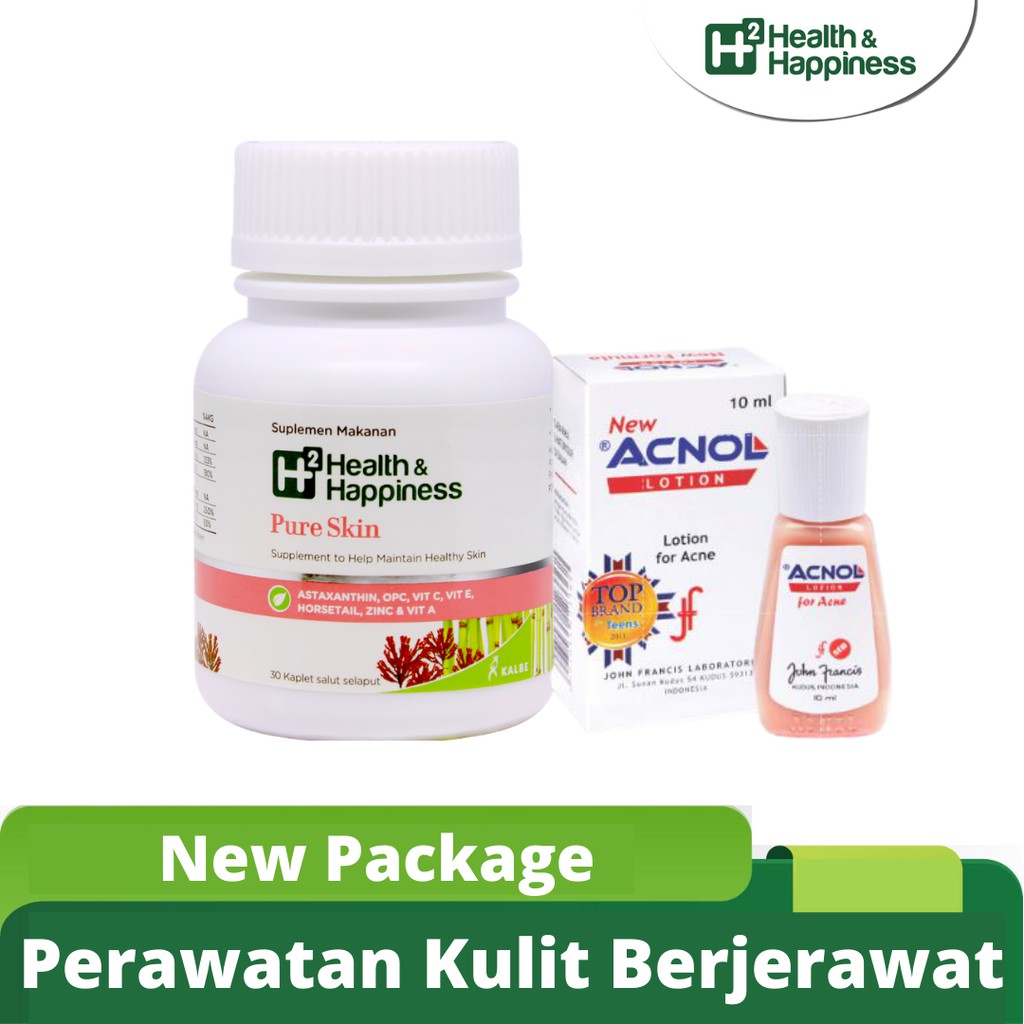 Paket H2 Pure Skin + Acnol Lotion 10 ml