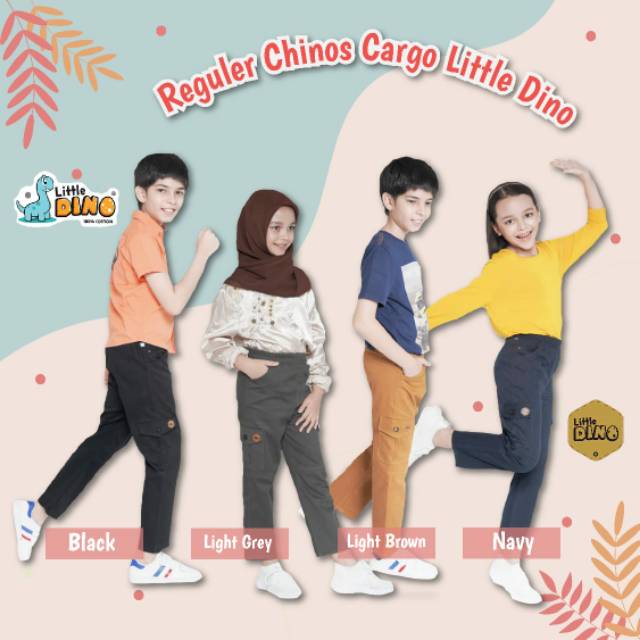 Littledino Celana Anak Panjang Cargo 1_15 Tahun