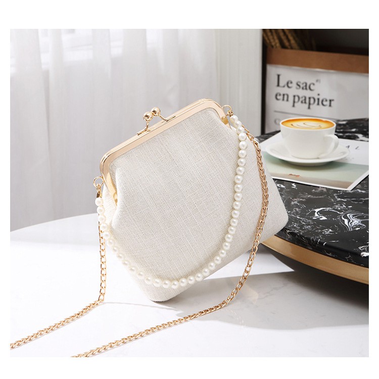 Tas Selempang Pesta JX 780 - Tas Pesta Import Free Pegangan Mutiara - Tas Pesta Batam - TokoPanda.id