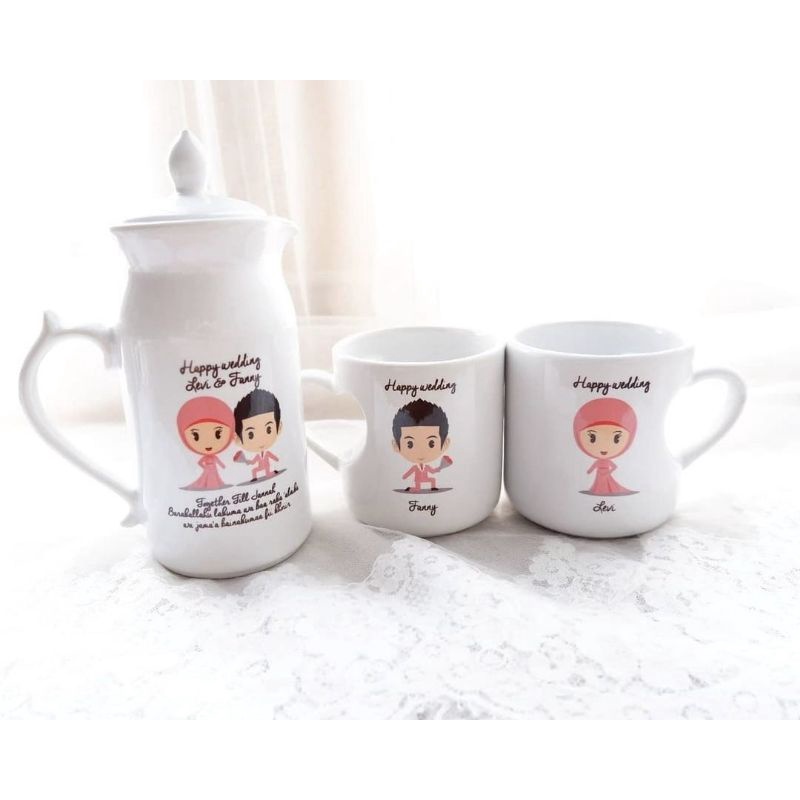

Cutie Pootie Teaset Gagang hati
