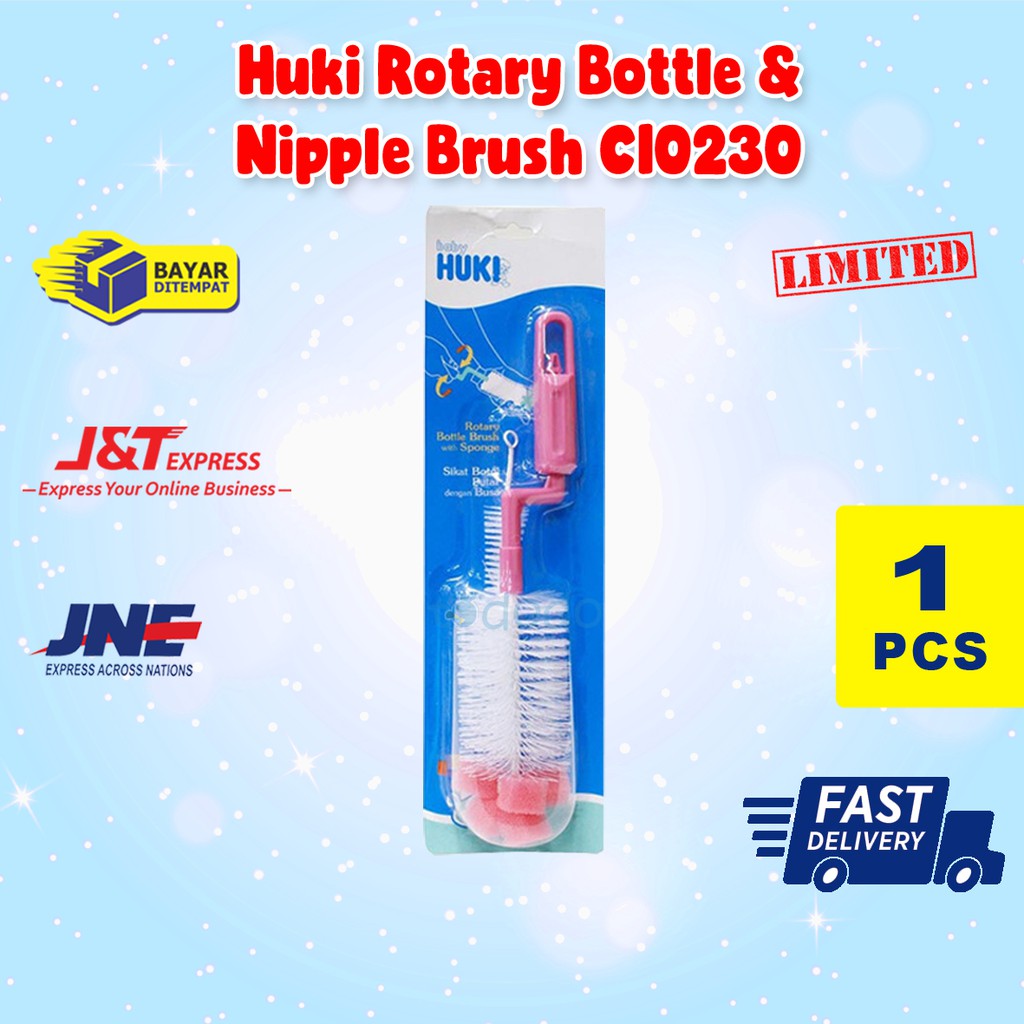 Huki Rotary Bottle &amp; Nipple Brush CI0230