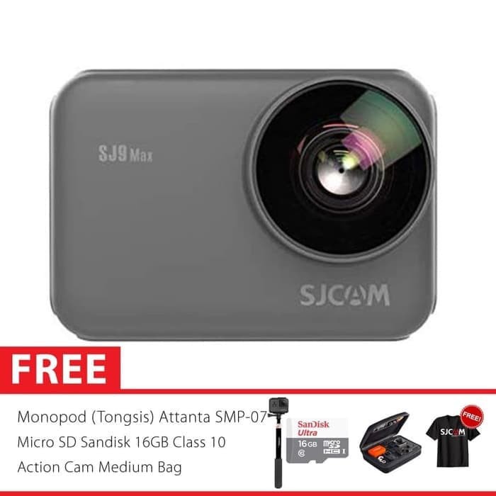 SJCAM SJ9 Max 4K 30fps GYRO EIS Action Kamera Super 16GB