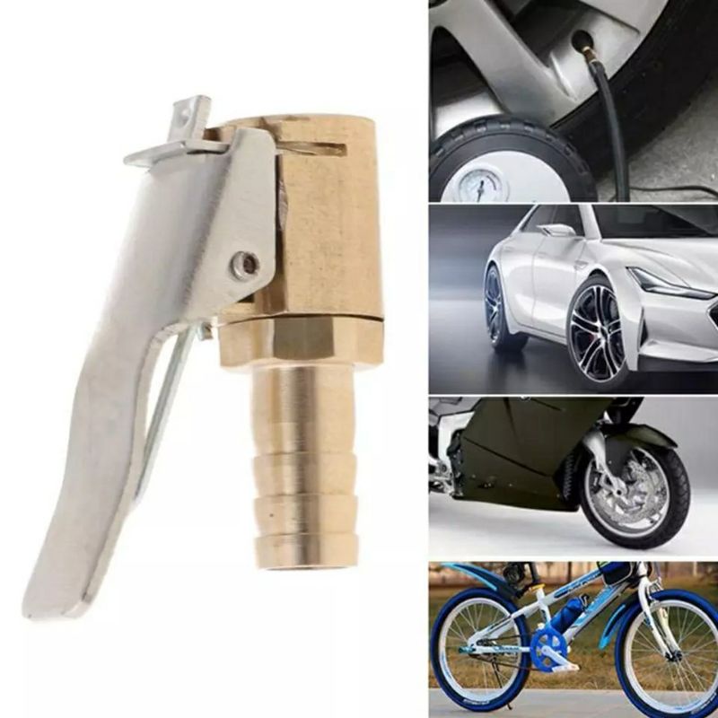 Thebettles [Bisa ] Adaptor Selang Pompa Angin Ban Mobil Motor Adapter Inflator Quick Connector