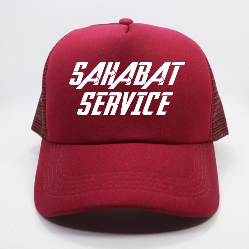 Topi Trucker Sahabat Service - MAROON