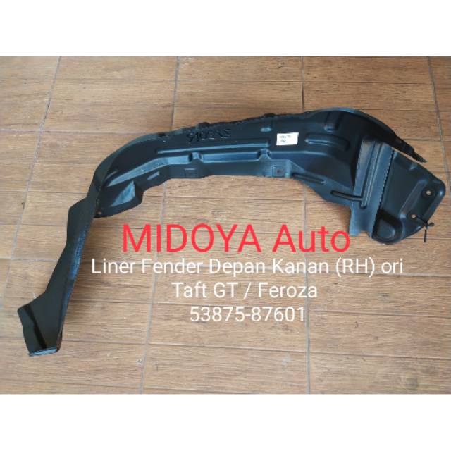 Liner Fender Depan Taft GT Feroza Independent ori 1pc 53875 53876 87601