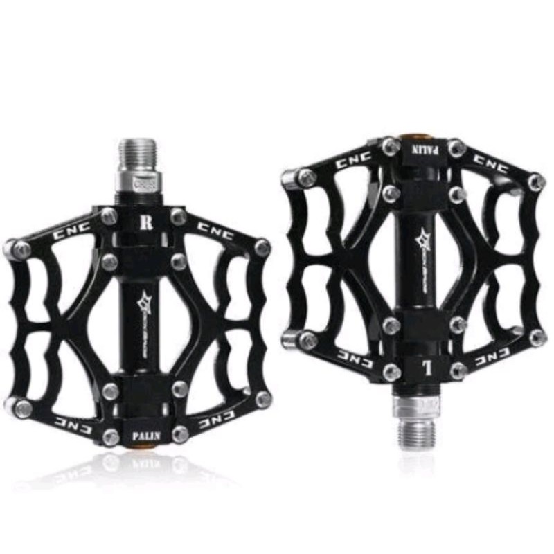 Rockbros Pedal Sepeda MTB Mountain Alumunium Alloy Non Slip . Sealed Bearing Flat Pedals