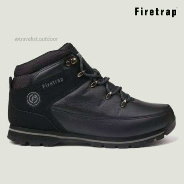 Firetrap Rhino Boots black / sepatu gunung / sepatu safety / sepatu kulit / boots cewek /boots cowok