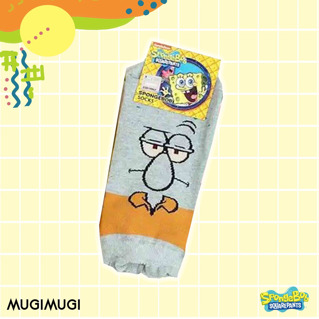 Kaos Kaki Korea Spongebob Squarepants / Patrick / Squidward / Mr Crab