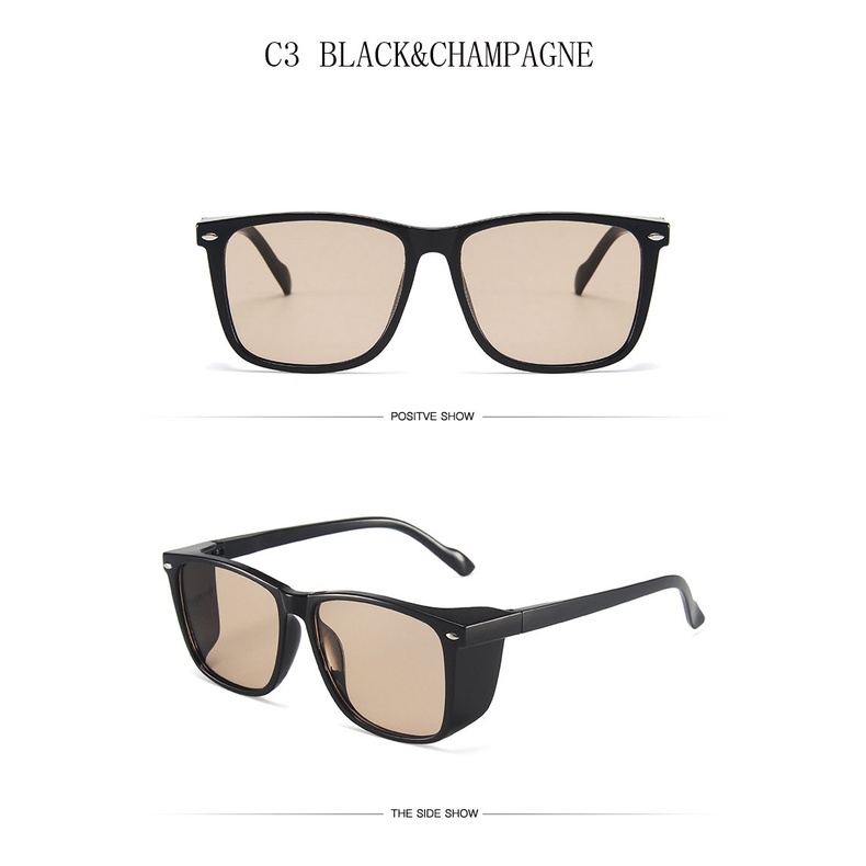 Kacamata Model Tepi Lebar Tahan Angin Gaya Retro Steampunk Eropa Amerika Untuk Pria