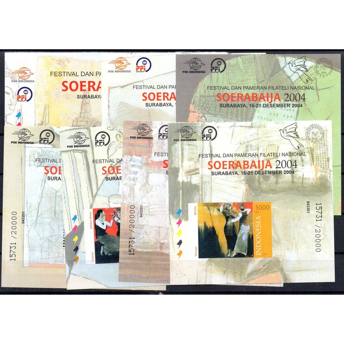 

SOUVENIR SHEET 2004 SS-235 - SS-241 PANFILA SURABAYA