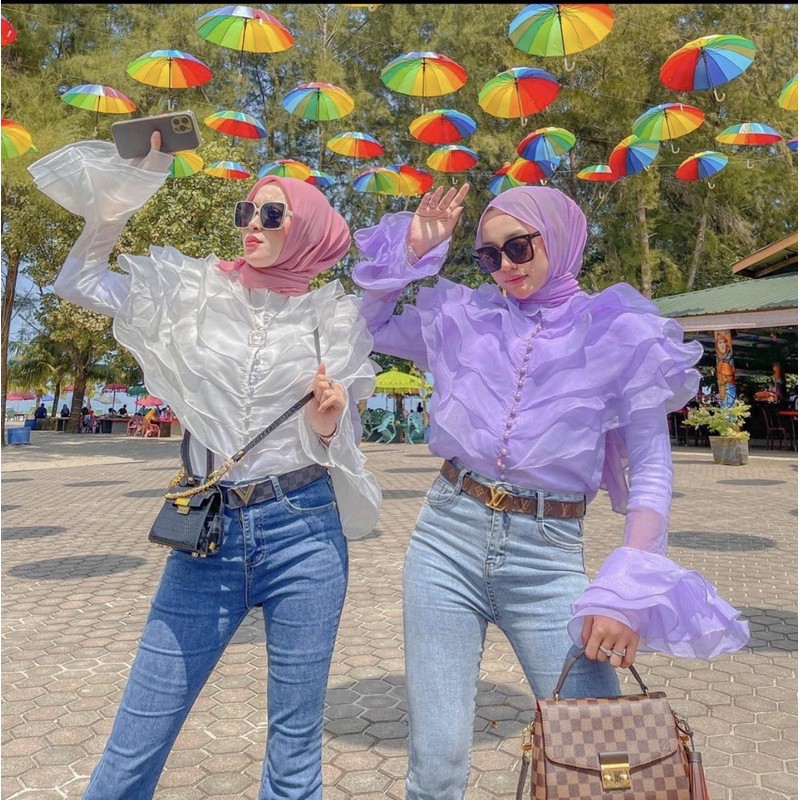 blouse organza by vivorie