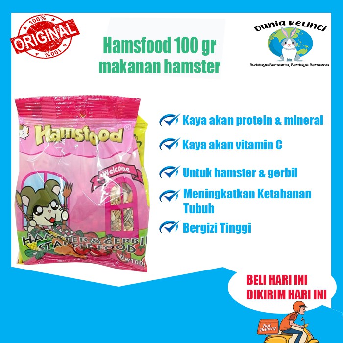 MAKANAN HAMSTER GERBIL HAMSFOOD 100 GRAM FLASH SALE