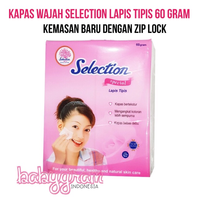 Kapas Wajah Selection Lapis Tipis 175 pcs 175pcs