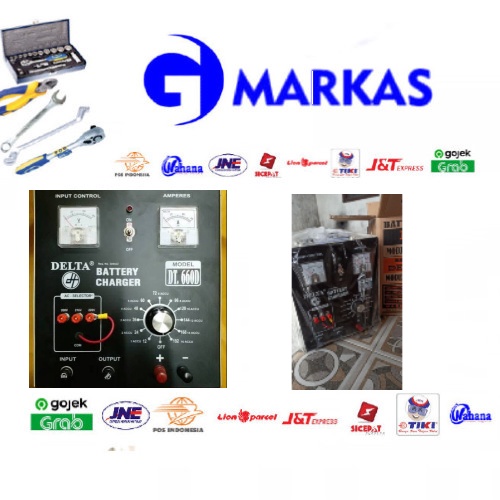 Cas Aki Mobil Atau Motor DT 660 D / Delta Charger BC60AH
