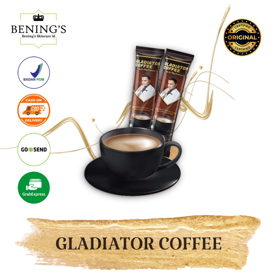 SACHET KOPI GLADIATOR BY DR OKY PRATAMA MINUMAN HERBAL STAMINA PRIA