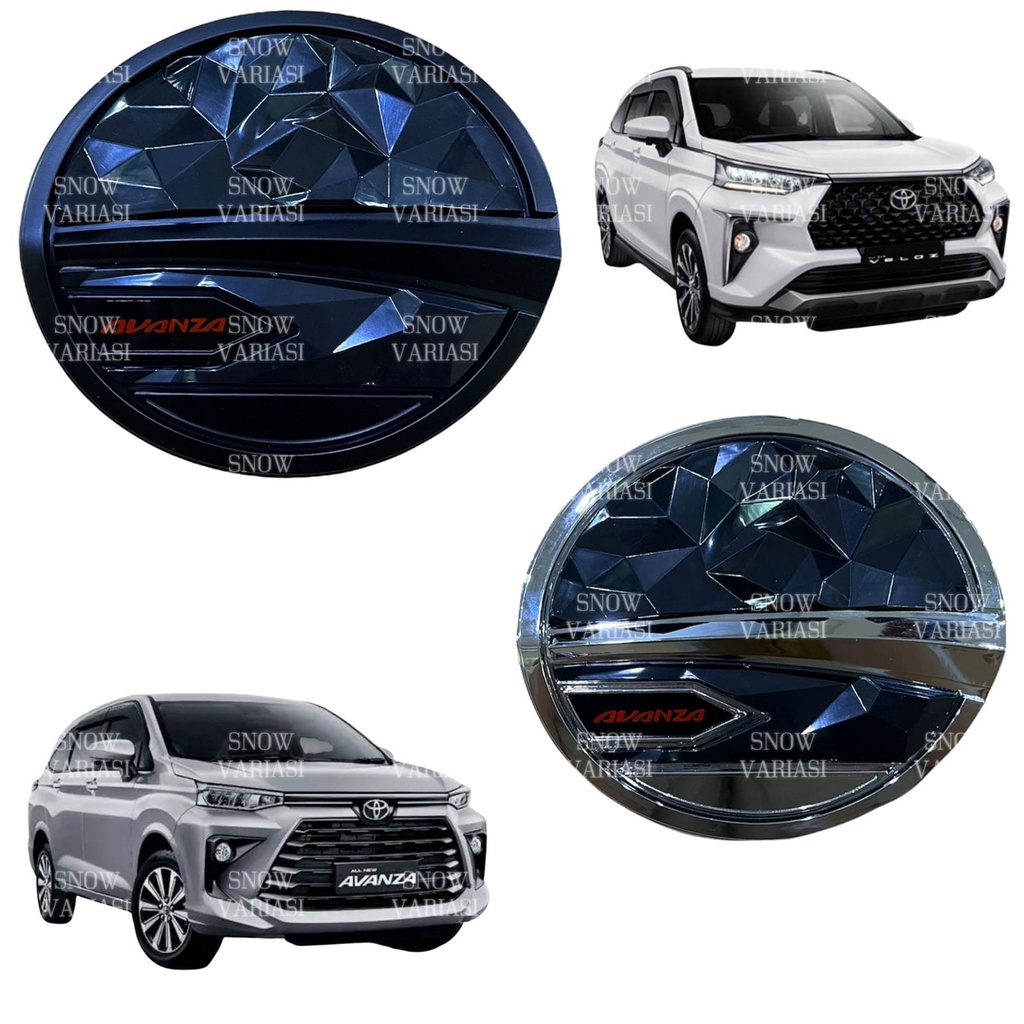 Tank Cover All New Avanza Veloz 2022 UP Hitam Chrome