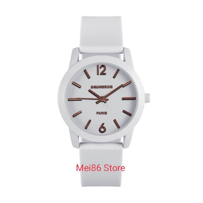Brunbrun Madison White Anti Air 1 ATM Jam Tangan Analog Wanita