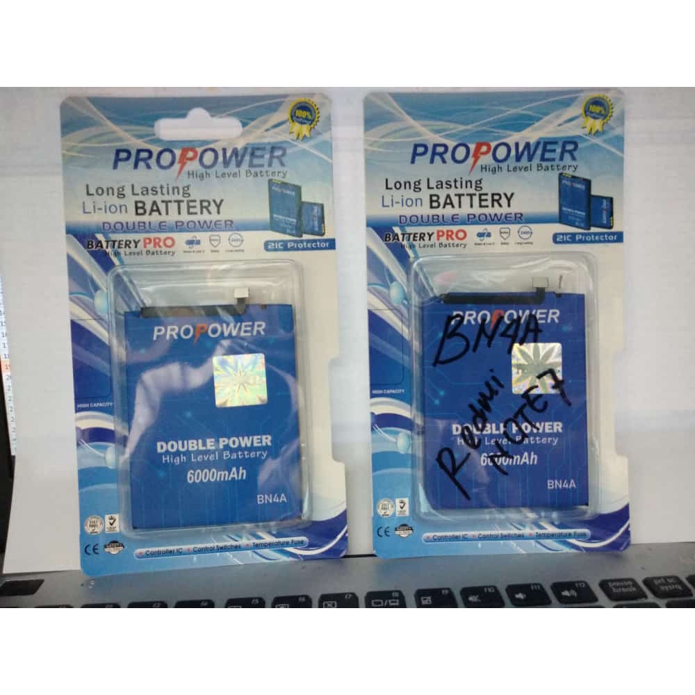 BATERAI DOUBLE POWER PRO POWER XIAOMI BN4A / REDMI NOTE 7 / NOTE7 / BN-4A / BATERE / BATRE / BATREI 