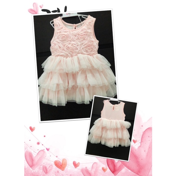 Dress pesta anak bayi usia 1 Tahun ke atas - Preloved